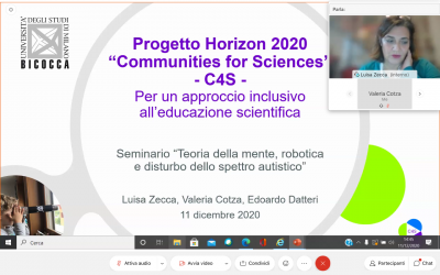 The C4S project was introduced in a seminar on Theory of Mind, robotics and autism spectrum disorder